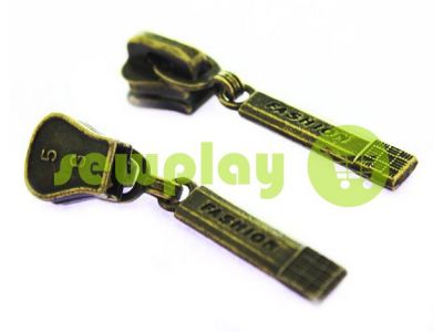 Slider Fashion for tractor zipper type 5 antique sku 318