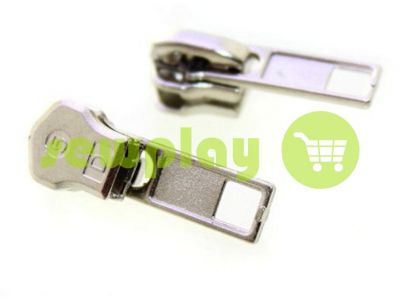 Slider SQUARE for metal zipper type 5 nickel sku 341