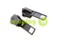 Slider SQUARE for metal zipper type 5 black nickel