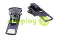 Slider SQUARE for tractor zipper type 10 black