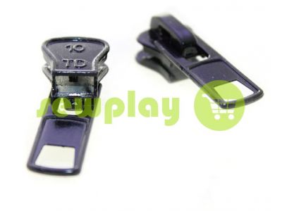 Slider SQUARE for tractor zipper type 10 black sku 348