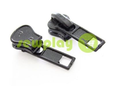 Slider SQUARE for tractor zipper type 5 black sku 350