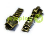 Slider SS for metal zipper type 5 antique