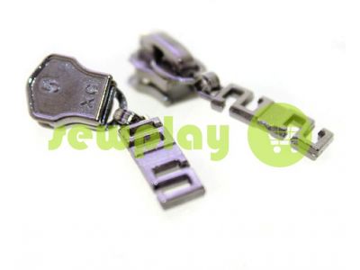 Slider SS for metal zipper type 5 black nickel sku 353