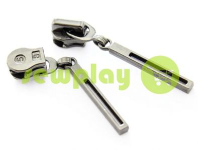 Slider Stick for spiral zipper type 5 black nickel sku 358