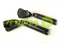 Slider TwoStick for tractor zipper type 5 black nickel