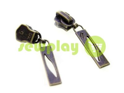 Slider Petal for metal zipper type 5 antique sku 383