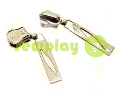 Slider Petal for metal zipper type 5 nickel sku 384