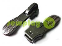 Slider shoe Relief for spiral zipper type 5 black nickel sku 403