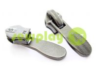 Slider shoe Relief for spiral zipper type 7 black nickel