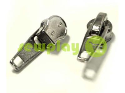 Slider standard for spiral zipper type 5 black nickel sku 428