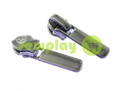 Slider Baryshevka 22 for spiral zipper type 6 type 7 black nickel sku 443