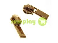 Slider Baryshevka 23 for spiral zipper type 6 type 7 brown sku 445