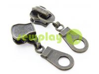 Slider Pear for metal zipper type 10 antique