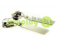 Slider PoolDiamant for spiral zipper type 7 nickel sku 467