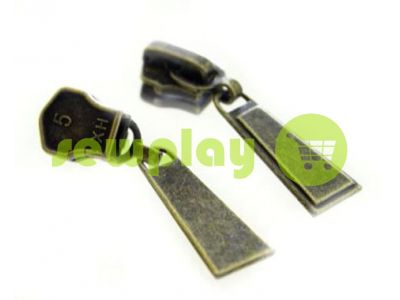 Slider Trap for metal zipper type 5 antique sku 471