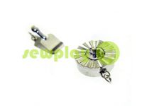 Clasp for beads with stone AB d = 14mm Dark Nickel sku 487