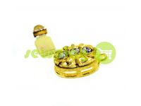 Clasp for beads with stones 3 9mm * 12mm gold sku 497