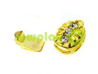 Clasp for beads with stones 3 9mm * 12mm gold sku 497