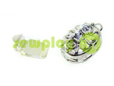 Clasp for beads with stones 3 9mm * 12mm nickel sku 525