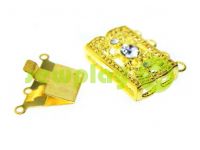 Clasp for beads with stones 3 12mm * 20mm gold sku 527