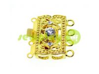 Clasp for beads with stones 3 12mm * 20mm gold sku 527