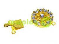 Clasp for beads with 14 stones d = 16mm gold sku 528