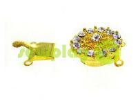 Clasp for beads with 14 stones d = 16mm gold sku 528