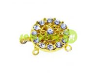 Clasp for beads with 14 stones d = 16mm gold sku 528