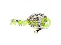 Clasp for beads with 14 stones d = 16mm nickel sku 529