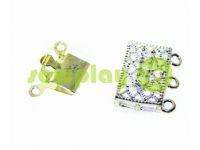 Clasp for beads with stones 3 11mm * 16mm nickel sku 530