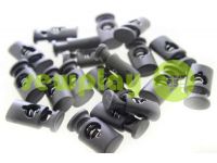 Fixator for cord d = 6mm plastic single hole 11mm * 20mm black, 10 pcs sku 612