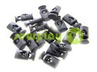 Fixator for cord d = 6mm plastic single hole 11mm * 20mm black, 10 pcs sku 612