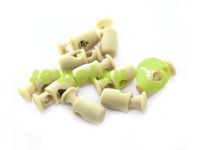 Fixator for cord d = 4mm plastic single hole 8mm * 18mm milk, 10 pcs sku 617