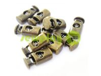 Fixator for cord d = 5mm plastic single hole 10mm * 22mm antique, 10 pcs sku 623