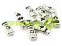 Fixator for cord d = 5mm plastic single hole 10mm * 22mm nickel, 10 pcs sku 624