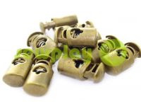 Fixator for cord d = 6mm plastic single hole 12mm * 23mm antique, 10 pcs