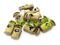 Fixator for cord d = 6mm plastic single hole 12mm * 23mm antique, 10 pcs sku 626