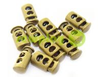 Fixator for cord d = 7mm plastic two-hole 12mm * 23mm antique, 10 pcs