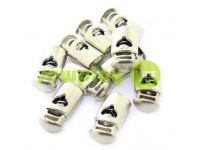 Fixator for cord d = 8mm plastic single hole 15mm * 30mm nickel, 10 pcs