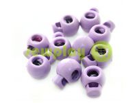 Fixator for cord d = 8mm round single hole 17mm * 22mm purple, 10 pcs