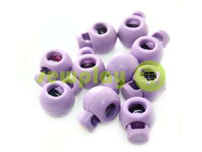 Fixator for cord d = 8mm round single hole 17mm * 22mm purple, 10 pcs sku 631