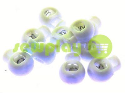 Fixator for cord d = 8mm round single hole 17mm * 22mm clear, 10 pcs sku 633