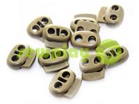 Fixator for cord d = 4mm elips two-hole 16mm * 18mm antique, 10 pcs