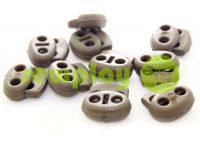 Fixator for cord d = 4 mm elips two-hole 16mm * 16mm beige, 10 pcs sku 643