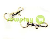 Metal Carabiner for keys under the braid 13mm nickel 13 mm * 33 mm sku 737