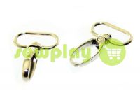 Metal Carabiner for bags under the braid 27mm nickel 27 mm * 47 mm