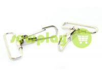 Metal Carabiner for bags under the braid 35mm nickel 37 mm * 50 mm