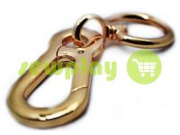 Metal Carabiner for bags under the braid 25mm dull gold 25 mm * 105 mm