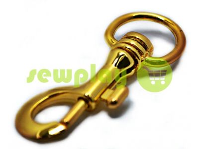 Metal Carabiner for bags under the braid 25mm gold 25 mm * 80 mm sku 744